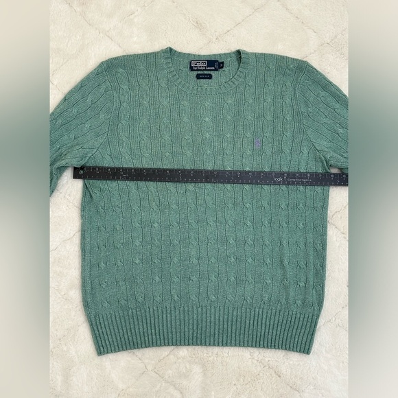 Ralph Lauren Polo seafoam green 100% silk sweater excellent condition M medium - Picture 8 of 12